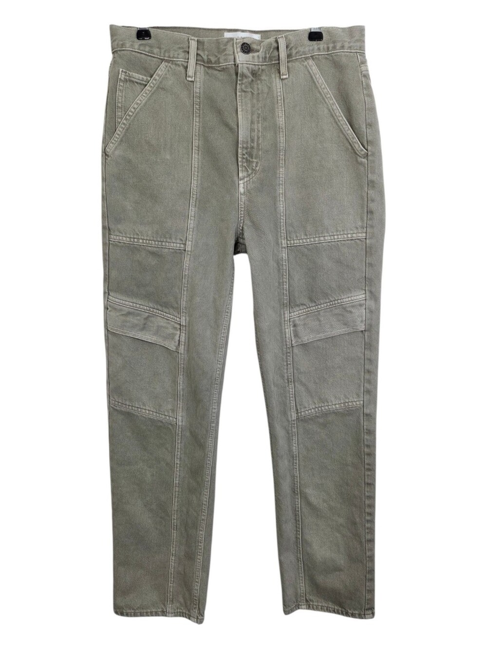 Agolde Cooper Cargo Jeans Utility Boho Size 27 Drab Khaki Tan
